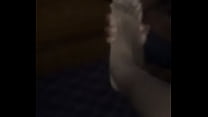 Black girl licks feet